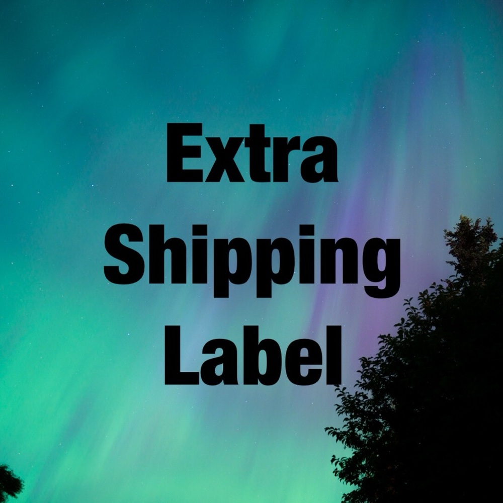 ✨Extra shipping label for bundles over 5lbs✨